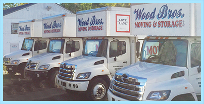 Wood Bros Moving & Storage Trucks moving you locally, regionally or down the eastern seaboard